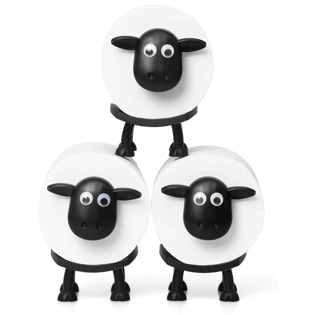 ToiletBuddy | Schaapvormige rolhouder | 2+1 GRATIS